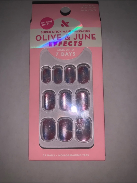 olive & june Other - Olive & June Effects Super Stick Press-On Nails — Pink Iridescent